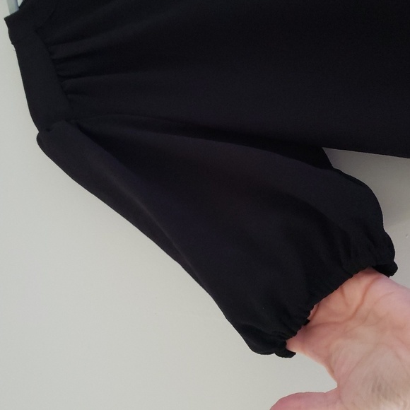 Clover and Sloane Shift Dress Medium Black Minimalist Office Career Classic - Picture 12 of 14